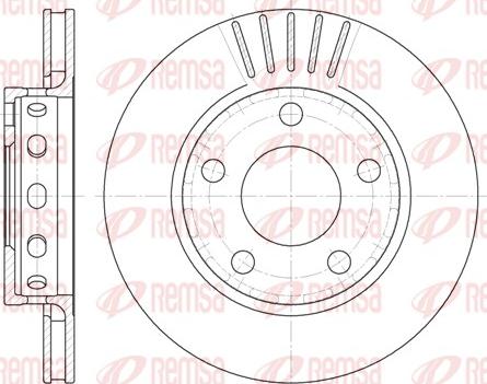 Remsa 6835.10 - Brake Disc autospares.lv