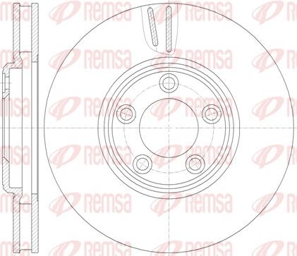 Remsa 6836.10 - Brake Disc autospares.lv