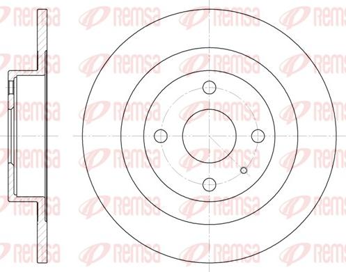 Remsa 6833.00 - Brake Disc autospares.lv