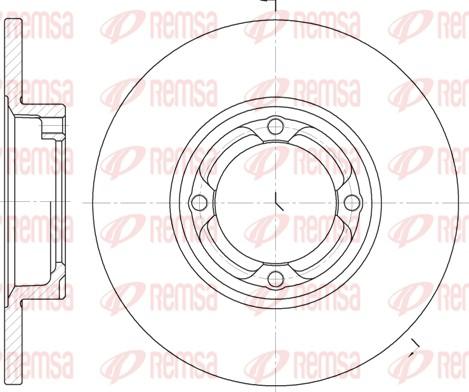 Remsa 6832.00 - Brake Disc autospares.lv