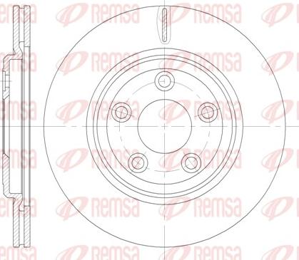 Remsa 6837.10 - Brake Disc autospares.lv