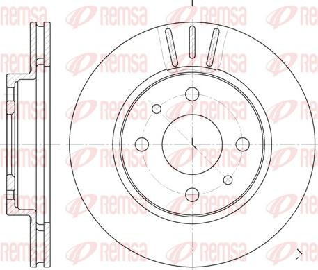 Remsa 6829.10 - Brake Disc autospares.lv