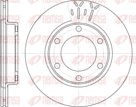 Remsa 6824.10 - Brake Disc autospares.lv