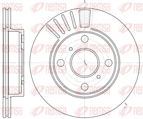 Remsa 6825.10 - Brake Disc autospares.lv