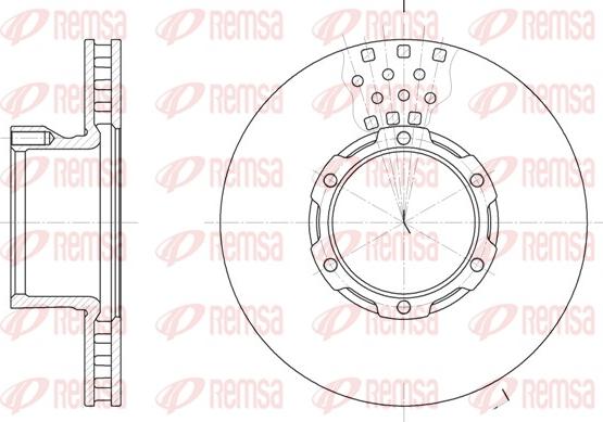 Remsa 6821.10 - Brake Disc autospares.lv