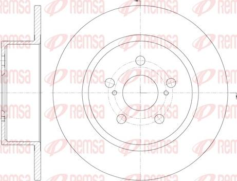 Remsa 6878.00 - Brake Disc autospares.lv