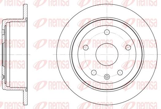 Remsa 6872.00 - Brake Disc autospares.lv