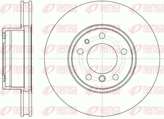 Remsa 6349.10 - Brake Disc autospares.lv