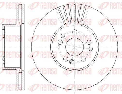 Remsa 6353.10 - Brake Disc autospares.lv