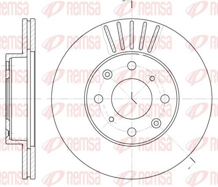 Remsa 6369.10 - Brake Disc autospares.lv