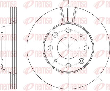 Remsa 6368.10 - Brake Disc autospares.lv