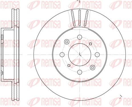 Remsa 6367.10 - Brake Disc autospares.lv