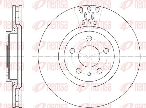 Remsa 6305.10 - Brake Disc autospares.lv