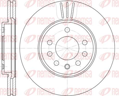 Remsa 6319.10 - Brake Disc autospares.lv