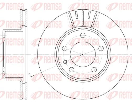 Remsa 6317.10 - Brake Disc autospares.lv