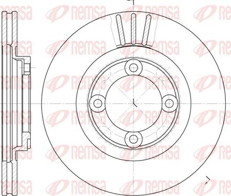 Remsa 6385.10 - Brake Disc autospares.lv