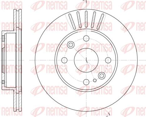 Remsa 6386.10 - Brake Disc autospares.lv