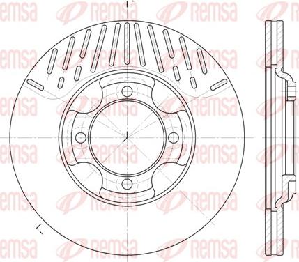 Remsa 6381.10 - Brake Disc autospares.lv