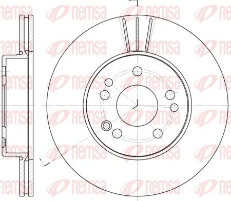 Remsa 6338.10 - Brake Disc autospares.lv