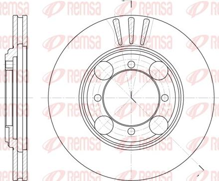 Remsa 6375.10 - Brake Disc autospares.lv