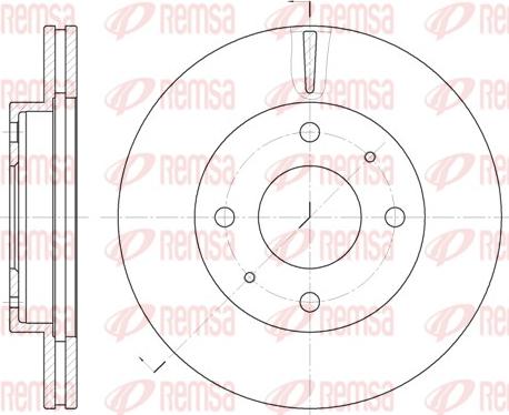 Remsa 6376.10 - Brake Disc autospares.lv