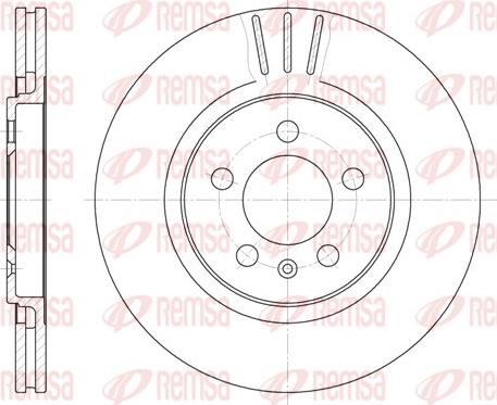 Remsa 6293.10 - Brake Disc autospares.lv