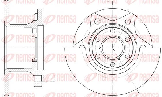 Remsa 6242.00 - Brake Disc autospares.lv