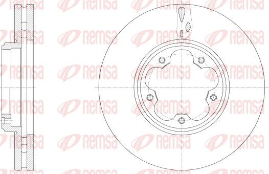 Remsa 62547.10 - Brake Disc autospares.lv