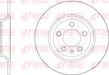 Remsa 62521.00 - Brake Disc autospares.lv