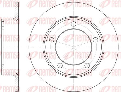 Remsa 6257.00 - Brake Disc autospares.lv