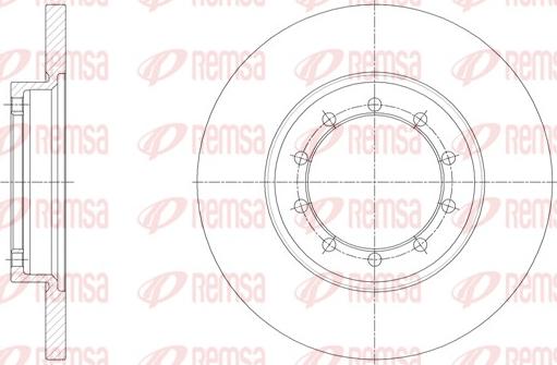 Remsa 62094.00 - Brake Disc autospares.lv