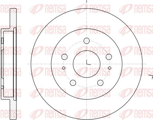 Remsa 62048.00 - Brake Disc autospares.lv