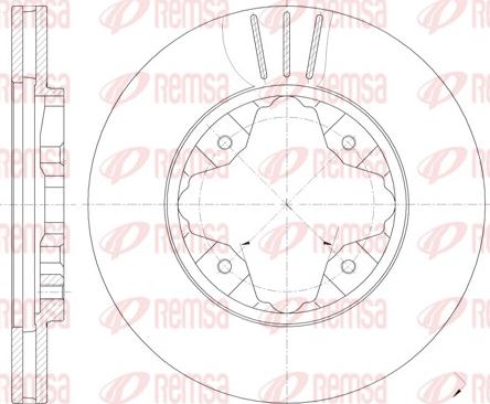 Remsa 6205.10 - Brake Disc autospares.lv