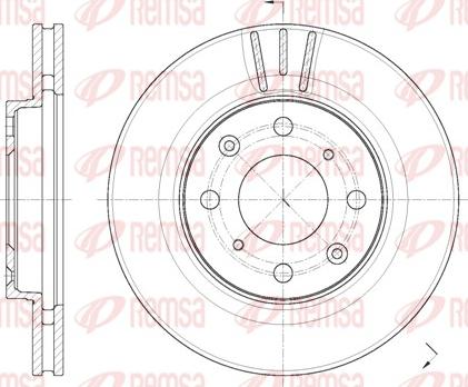 Remsa 62086.10 - Brake Disc autospares.lv