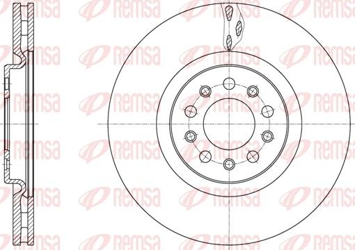 Remsa 62035.10 - Brake Disc autospares.lv