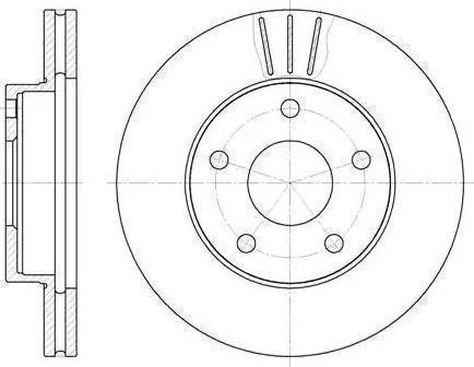 BOSCH 986478195 - Brake Disc autospares.lv