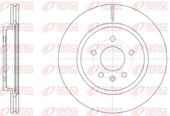 Remsa 62106.10 - Brake Disc autospares.lv