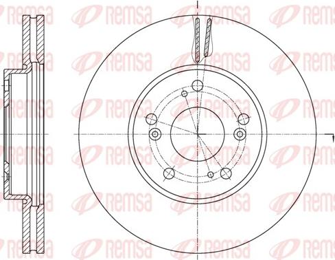 Remsa 62107.10 - Brake Disc autospares.lv