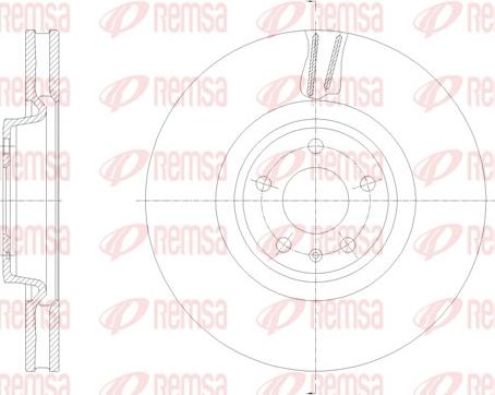 Remsa 62133.10 - Brake Disc autospares.lv