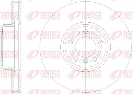 Remsa 62126.10 - Brake Disc autospares.lv