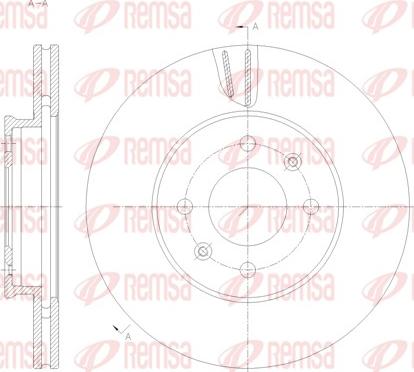 Remsa 62121.10 - Brake Disc autospares.lv