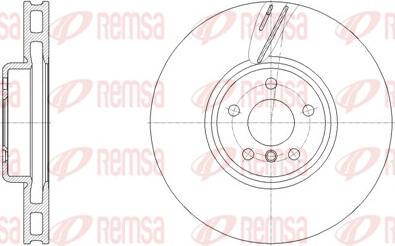 Remsa 62127.10 - Brake Disc autospares.lv