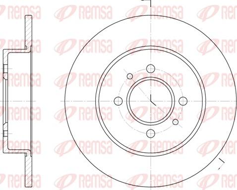 Remsa 6239.00 - Brake Disc autospares.lv