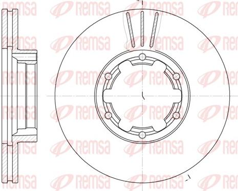 Remsa 6234.10 - Brake Disc autospares.lv