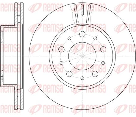 Remsa 6231.10 - Brake Disc autospares.lv