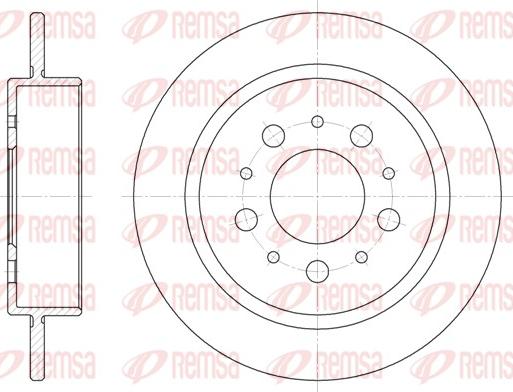 Remsa 6238.00 - Brake Disc autospares.lv