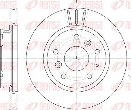 Remsa 6237.10 - Brake Disc autospares.lv