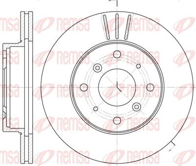 Remsa 6225.10 - Brake Disc autospares.lv