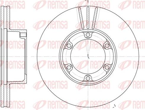 Remsa 6277.10 - Brake Disc autospares.lv