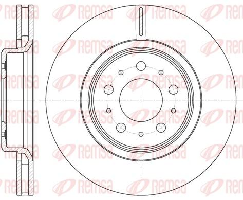 Remsa 6795.10 - Brake Disc autospares.lv